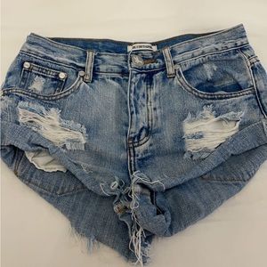 One X Oneteaspoon Jean Shorts
